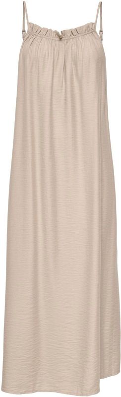 Jurk - Vierkante Hals - Mouwloos - Smalle Bandjes - Regular Fit