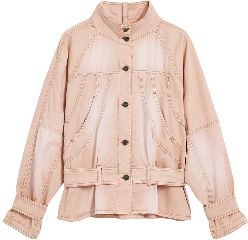 Spijkerjack - Denim - Met Coltrui - Lange Mouw - Regular Pasvorm