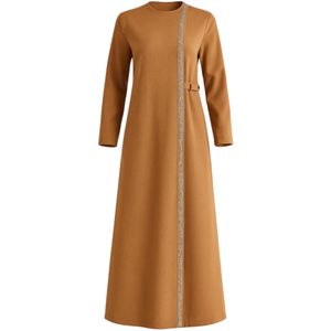 fashionshowcase Jurk 'Leila-Ferace'  camel