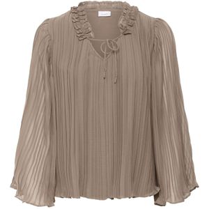 SAINT TROPEZ Blouse  donkerbeige