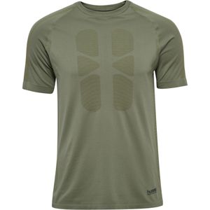 Hummel Functioneel shirt 'Hiit'  kaki
