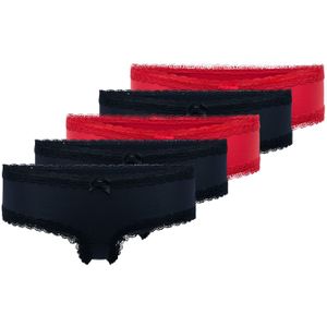 Hunkemöller String  navy / rood