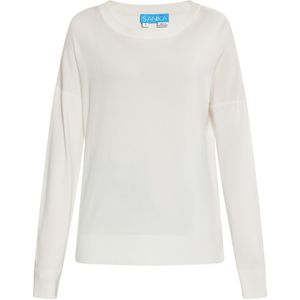 SANIKA Trui  blauw / wit