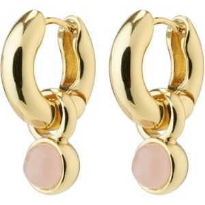 Pilgrim Oorbellen 'Evah'  goud / rosa