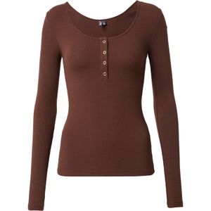 PIECES Shirt 'Kitte'  donkerbruin
