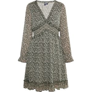 DreiMaster Vintage Jurk 'Altiplano'  donkerbeige / goud / zwart