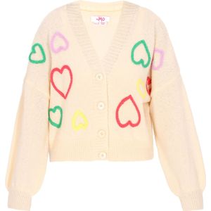 MYMO Gebreid vest  geel / groen / lila / rood / offwhite