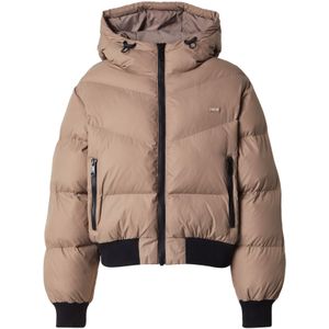 LEVI'S ® Tussenjas 'Noe Western Crop Puffer'  taupe / zwart