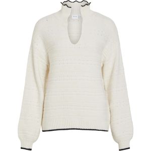 VILA Trui  zwart / wit