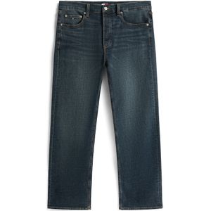 Straight fit jeans van katoenmix