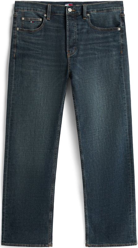 Straight fit jeans van katoenmix