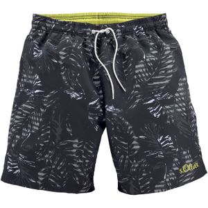 Look - Gedessineerd - Zwembroek - Zwart - Elastisch - Machinewas