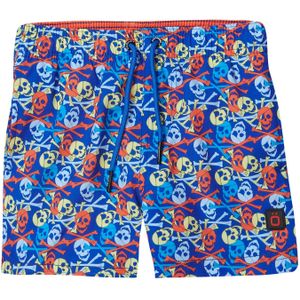 KOROSHI Zwemshorts  blauw / lichtgeel / donkeroranje