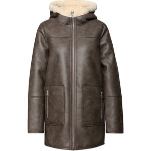 Street One - Lederlook Jasje - Bruin - Dames