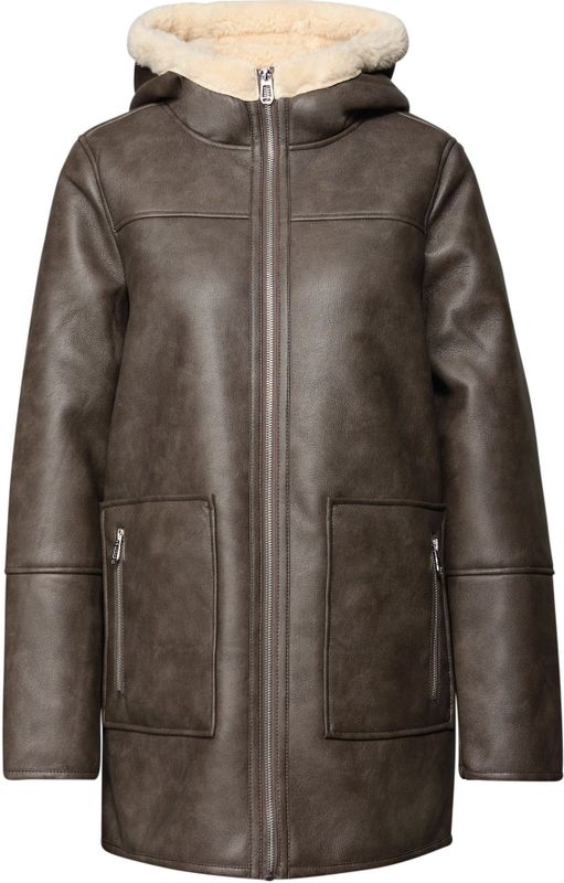 Street One - Lederlook Jasje - Bruin - Dames