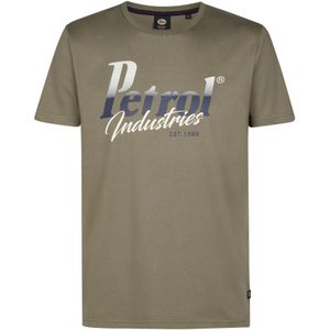 Petrol Industries Shirt  grijs / groen / wit