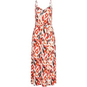 Cloud5ive Zomerjurk  crème / grijs / oranje