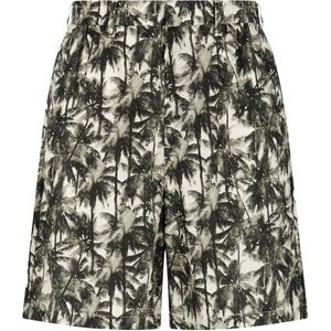 Armani Exchange - Heren Casual Shorts - Crème - 80% Polyester 20% Katoen