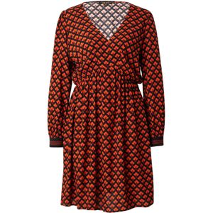 King Louie Jurk 'Marjorie'  oranje / rood / zwart