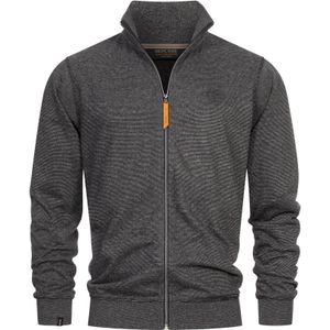 INDICODE JEANS Sweatvest ' Yanic '  zwart / wit