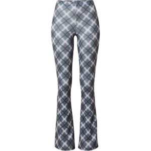 Nasty Gal Broek  grijs / donkergrijs / wit