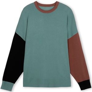 Lola Casademunt Trui  bruin / jade groen / zwart