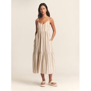 St MRLO Jurk 'Phi Phi'  beige / wit