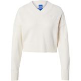 HUGO - Cropped Trui - Groen - Wolmix