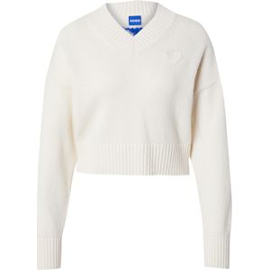 HUGO - Cropped Trui - Groen - Wolmix
