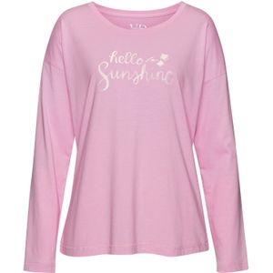 Fuchsia - Pyjama - Katoen/Viscose - Ronde Hals - Lange Mouwen