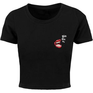 Merchcode Shirt 'Bla Bla Bla Comic'  rood / zwart / wit