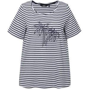 Ulla Popken Shirt  zwart / wit