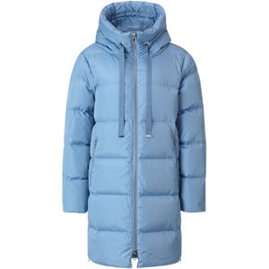 Rich & Royal - Wintermantel - Blauw - Gewatteerd - Met Capuchon