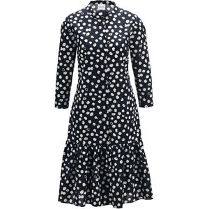 MADELEINE Jurk  marine / wit