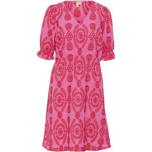 CULTURE Jurk 'Tia Aidy'  pink / rood