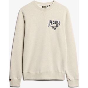 SUPERDRY - Workwear Applique - Sweatshirt - Grijs - Katoen