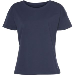 H.I.S - T-shirt - Navy - Met Mouwomslagen - Loungewear