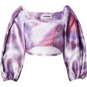 Laagam Blouse  sering / donkerlila / roodviolet