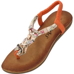 Palado by Sila Sahin Teenslipper 'Jurte'  beige / oranje