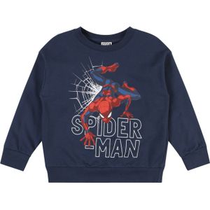 Lindex Sweatshirt 'Spiderman'  blauw / donkerblauw / rood / wit
