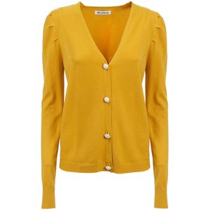 Influencer Gebreid vest  curry