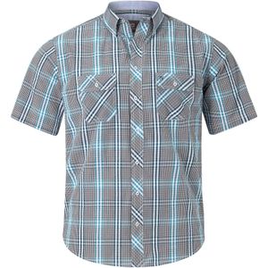 Jan Vanderstorm - GERBURG - Overhemd - Groen - Korte Mouwen - Seersucker