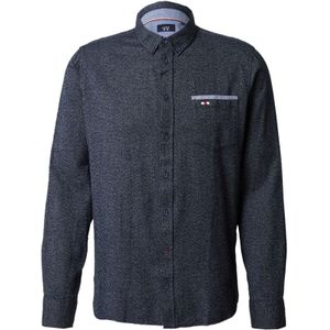 FQ1924 Overhemd 'Steven'  navy / wit