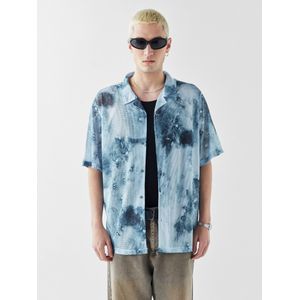 VAMOS CLO Overhemd  blauw gemêleerd