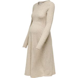 Olmfia - Midi-jurk - Gebreide Jurk - O-hals - Lange Mouwen - Regular Fit