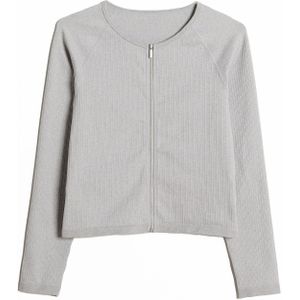 Aim'n Gebreid sportvest  lichtgrijs