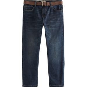 Next Jeans  donkerblauw / bruin