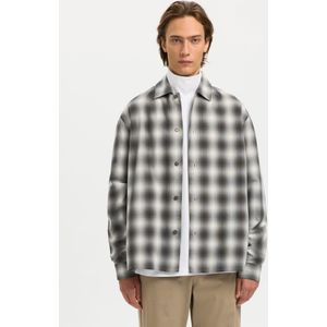 SELECTED Overhemd  antraciet / grafiet / stone grey / wit