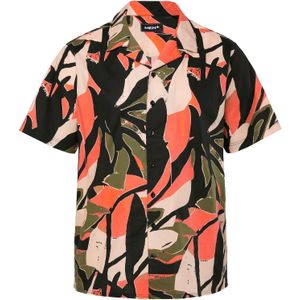 Men Plus Overhemd  nude / kaki / oranje / zwart