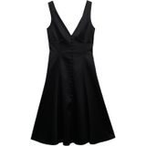 Superdry - Lbd Satin V Neck - Midi-jurk